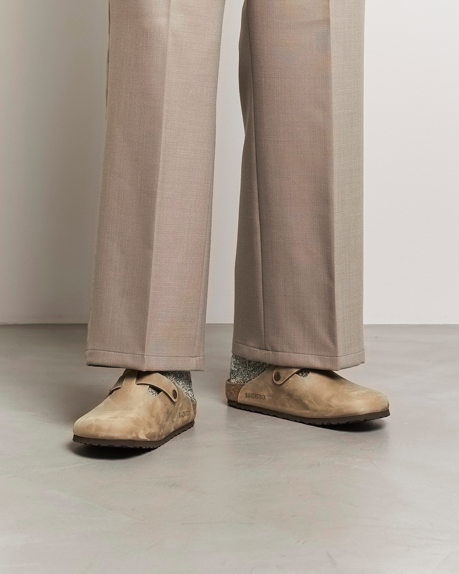 Men | Sandals & Slides | BIRKENSTOCK | Boston Classic Footbed Tobacco Oiled Leather