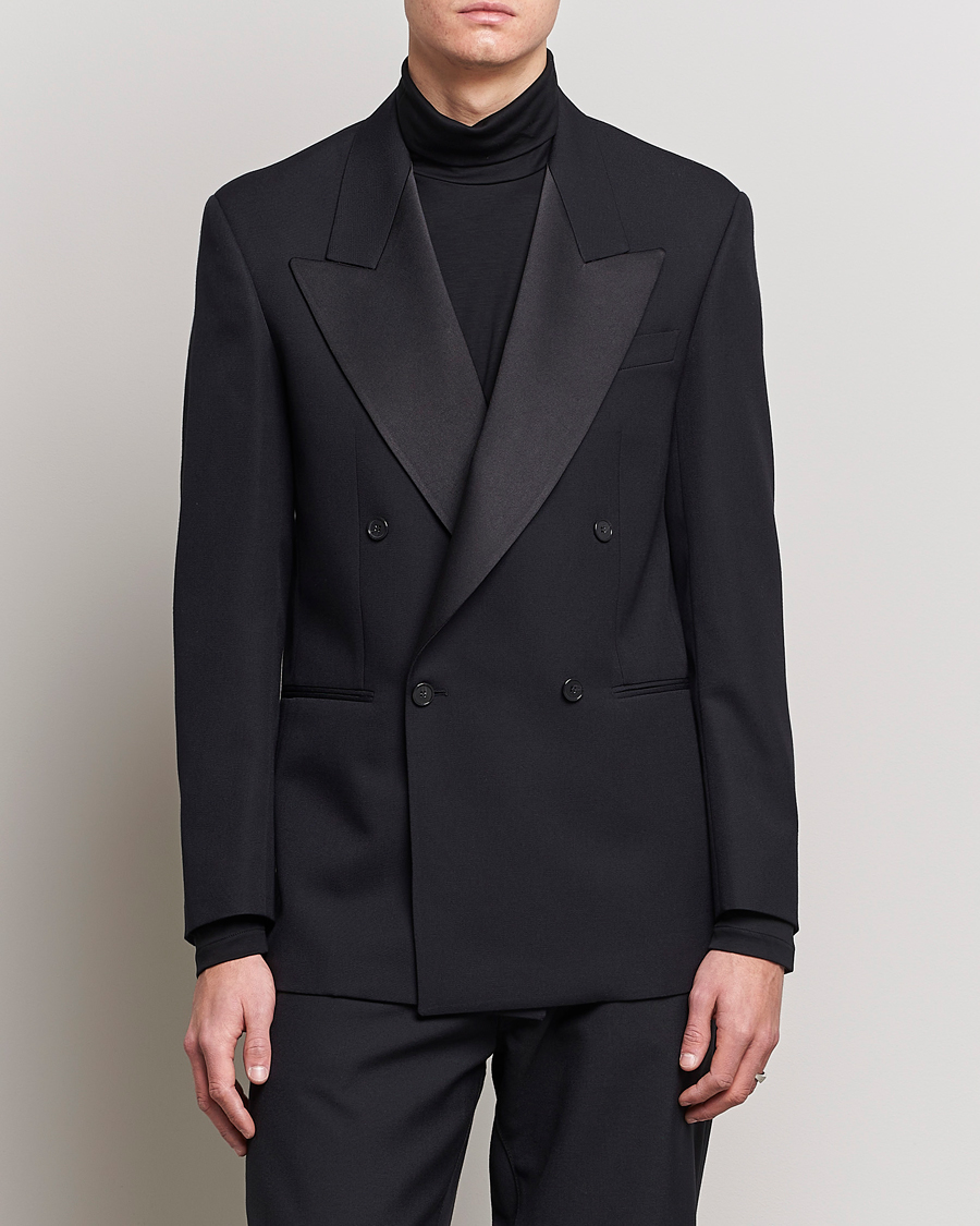 Men | Blazers | Filippa K | Tuxedo Blazer Black