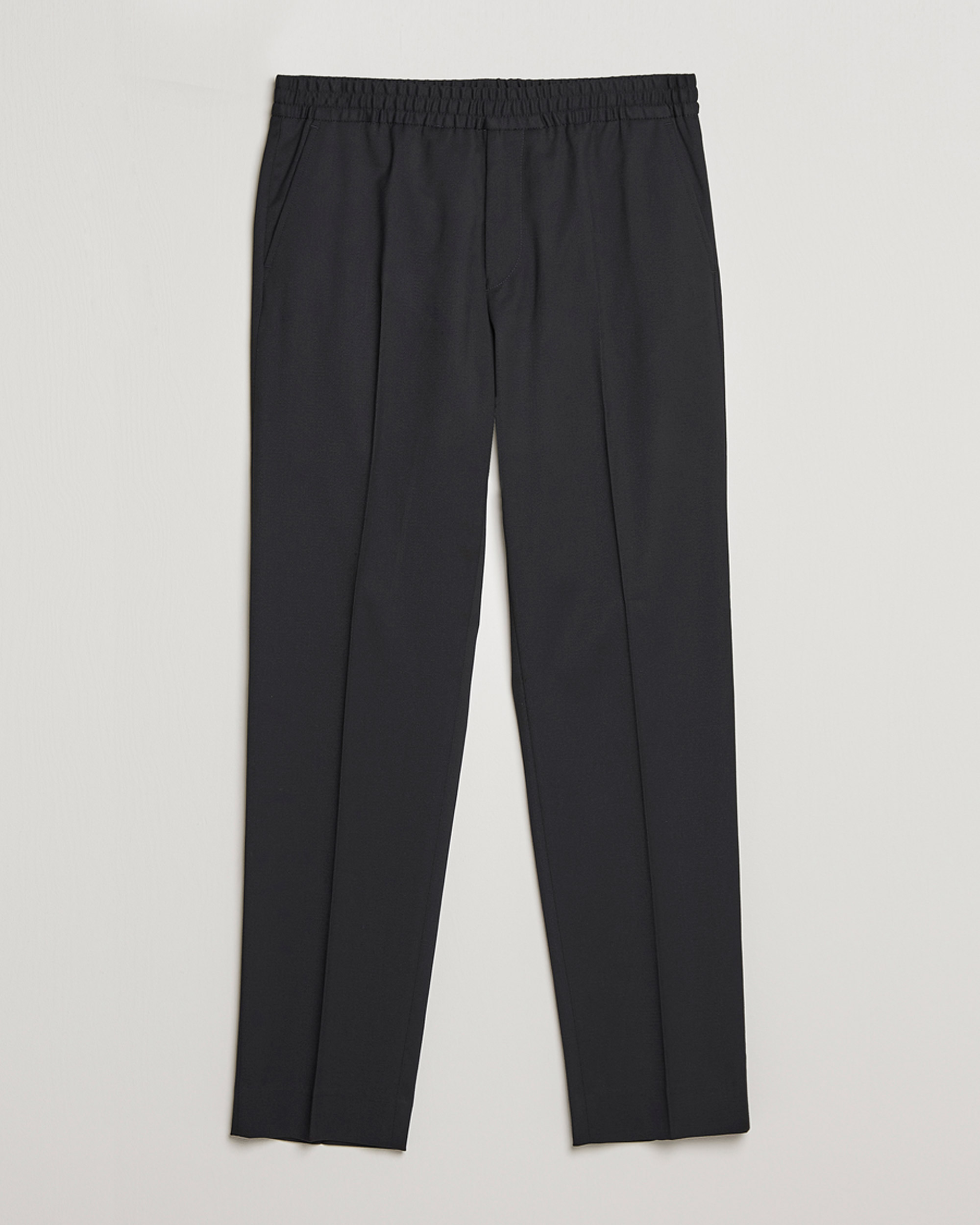 Men | Trousers | Filippa K | Theo Relaxed Wool Trousers Black