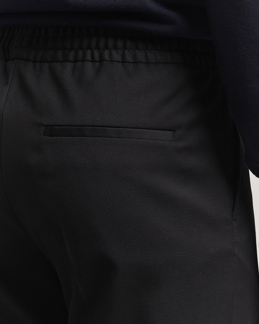 Men | Trousers | Filippa K | Relaxed Terry Wool Trousers Black
