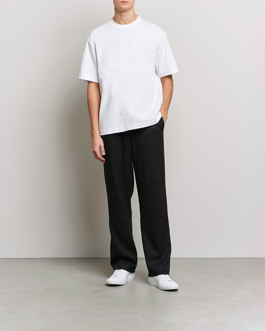 Men | T-Shirts | Filippa K | Heavy Cotton Crew Neck T-Shirt White
