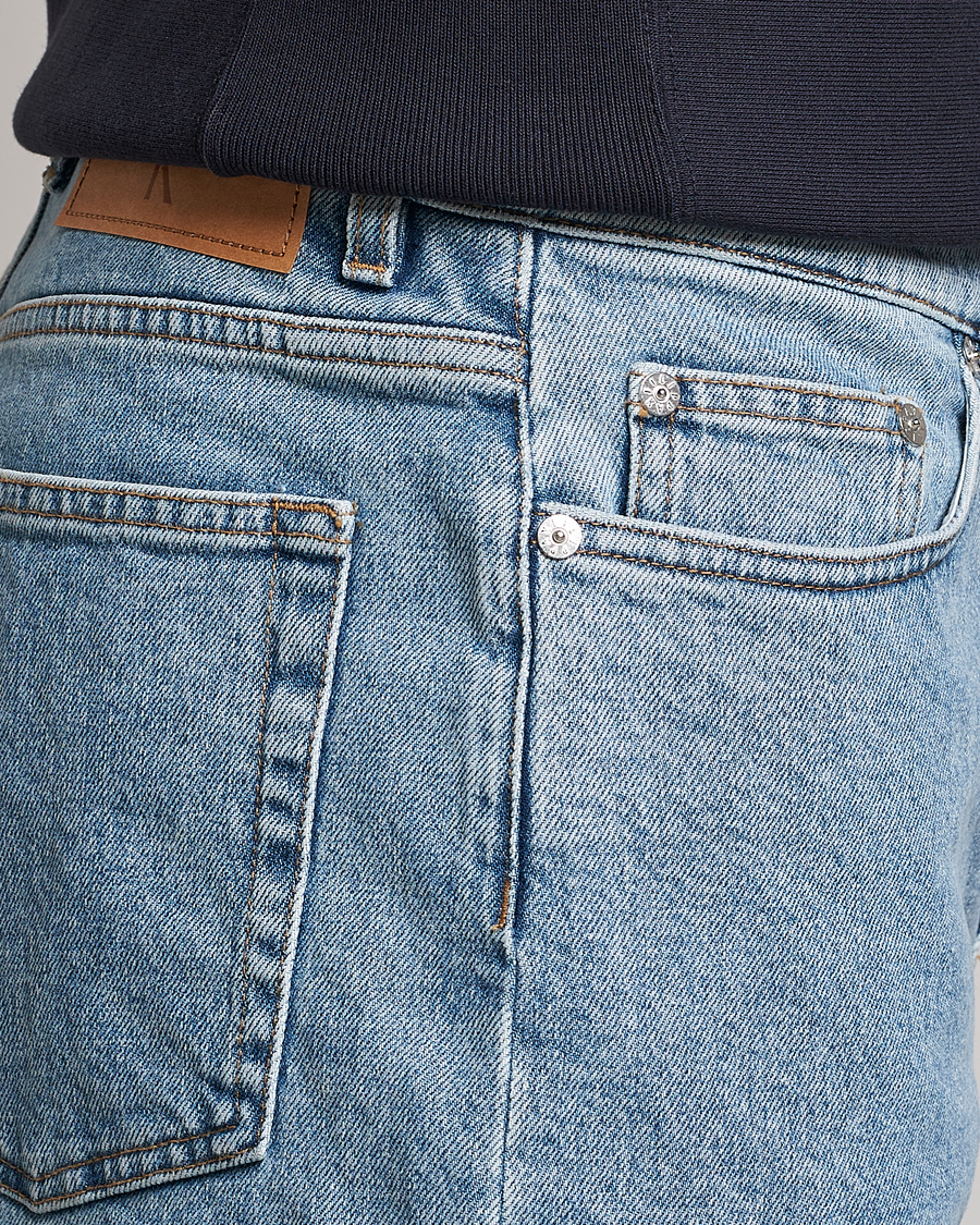 Men | Shorts | Filippa K | Bermuda Denim Shorts Allover Stone