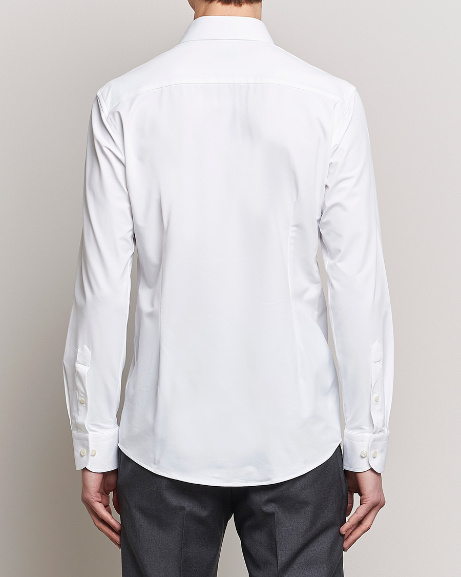 Men | Shirts | Eton | Slim Fit Four Way Stretch Shirt White
