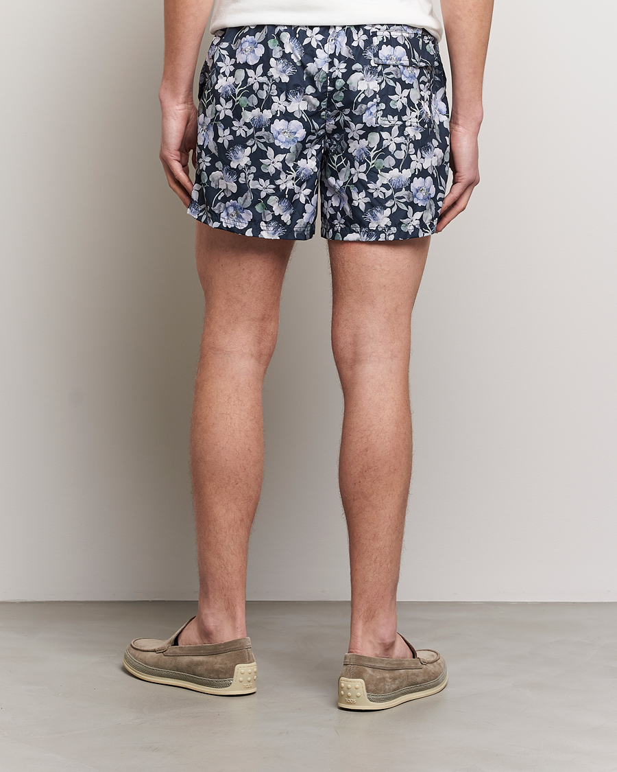 Men | Swimwear | Eton | Floral Swim Shorts Navy Blue