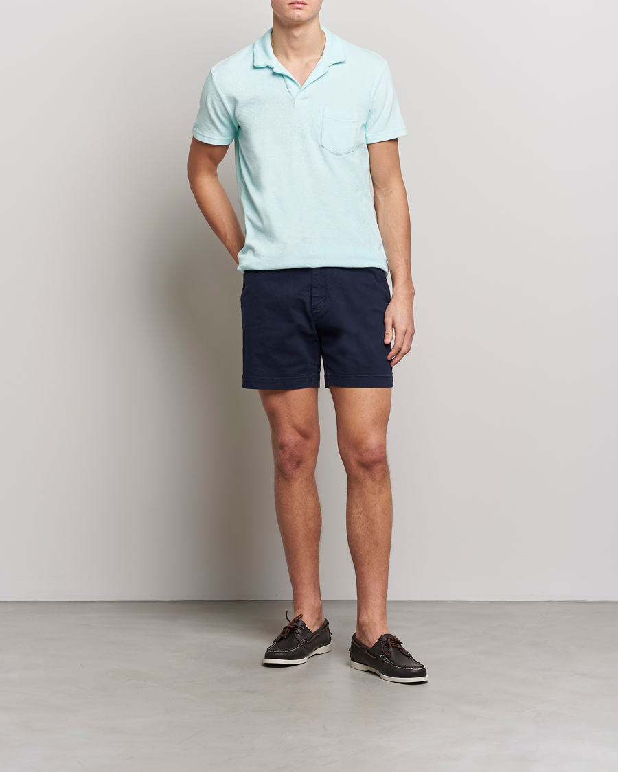 Men | Shorts | Orlebar Brown | Bulldog Cotton Stretch Twill Shorts Dark Navy