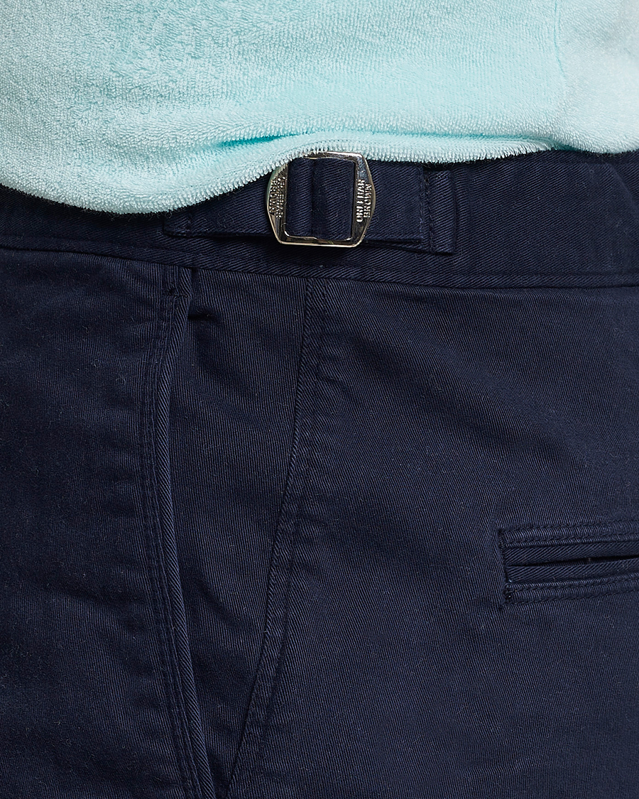 Men | Shorts | Orlebar Brown | Bulldog Cotton Stretch Twill Shorts Dark Navy