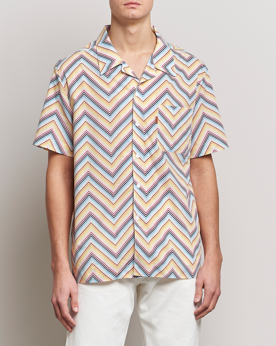 Men | Shirts | Missoni | Zig Zag Short Sleeve Shirt Multicolor