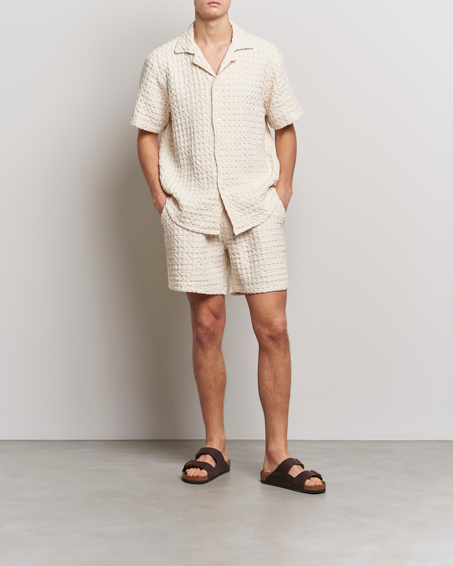 Men | Shirts | OAS | Cuba Waffle Shirt Ecru