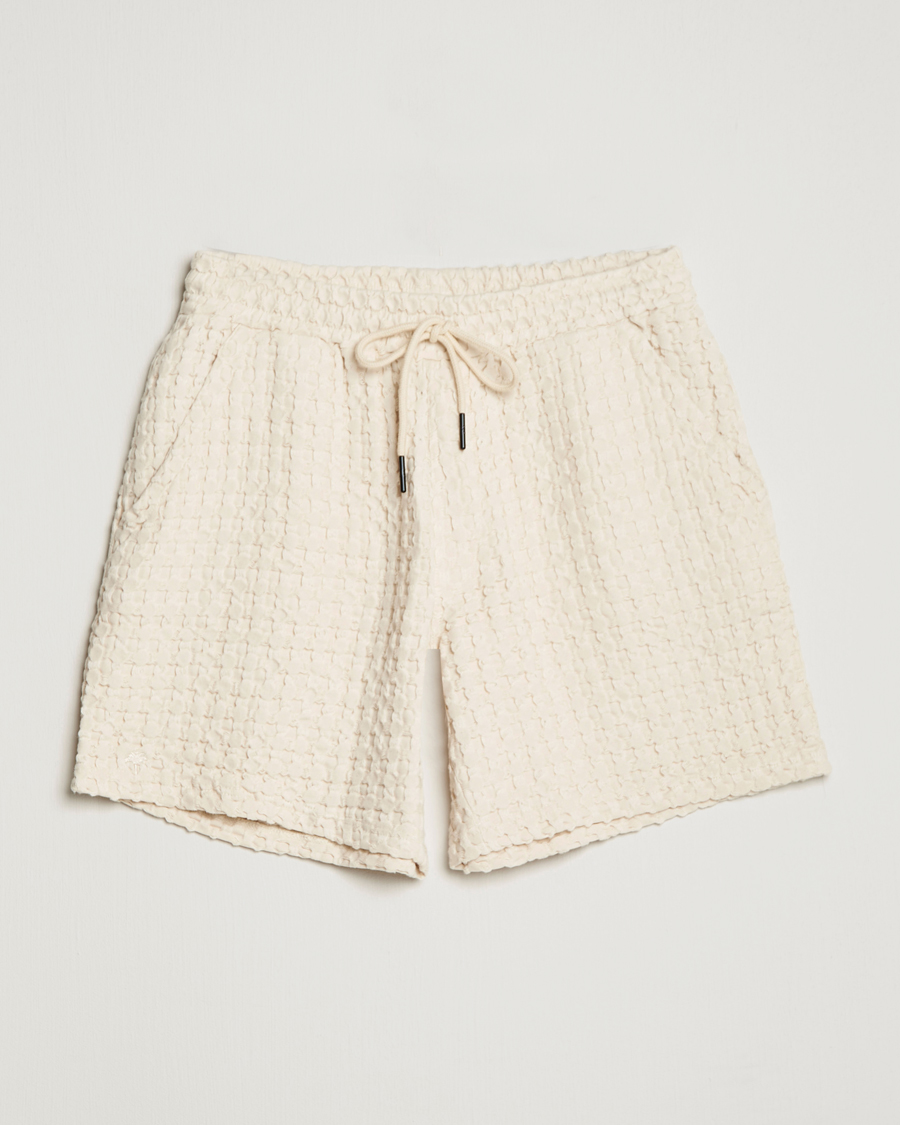Men | Shorts | OAS | Porto Waffle Shorts Ecru