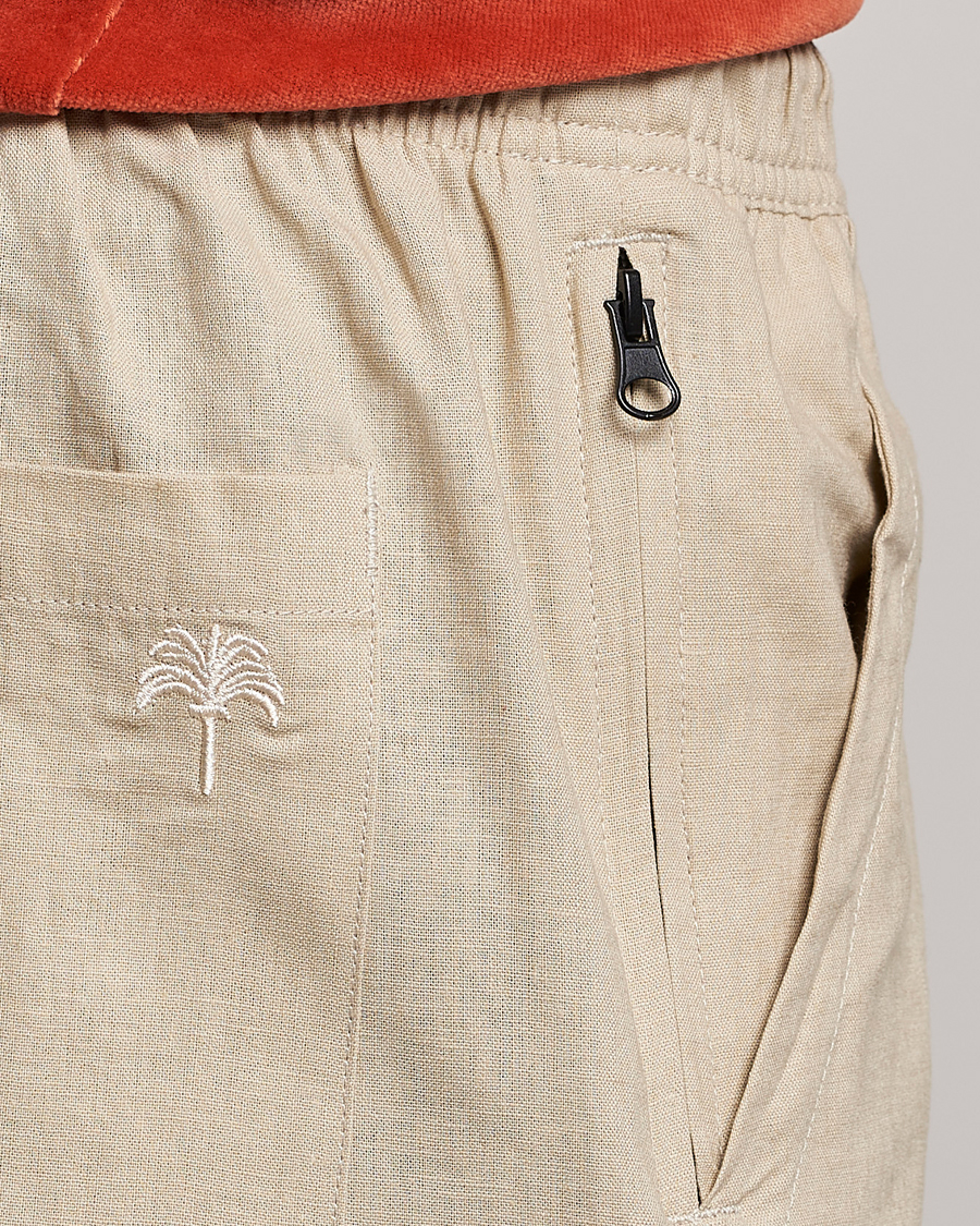 Men | Shorts | OAS | Cargo Linen Shorts Beige
