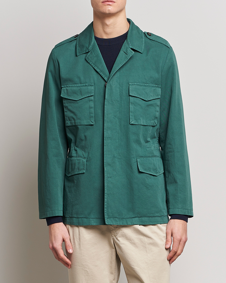 Men | Coats & Jackets | Boglioli | Field Jacket Dark Green