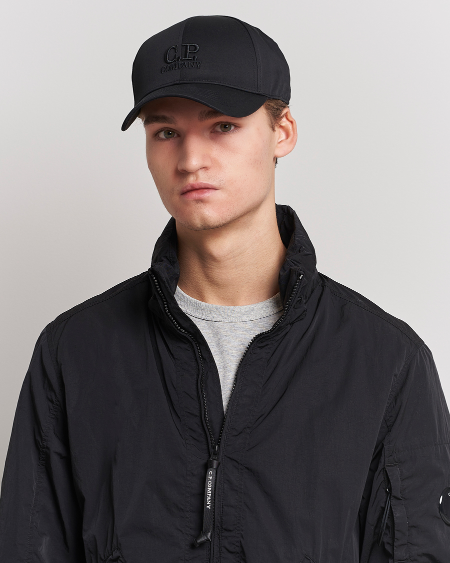 Men | C.P. Company Cotton Gabardine Cap Black | C.P. Company | Cotton Gabardine Cap Black