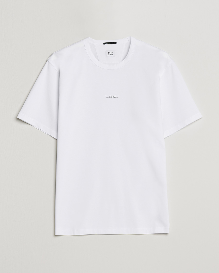 Men | T-Shirts | C.P. Company | Metropolis Mercerized Jersey T-Shirt White