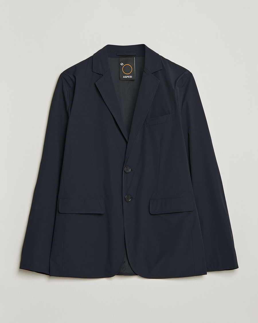 Men | Blazers | Aspesi | Stretch Nylon Blazer Navy