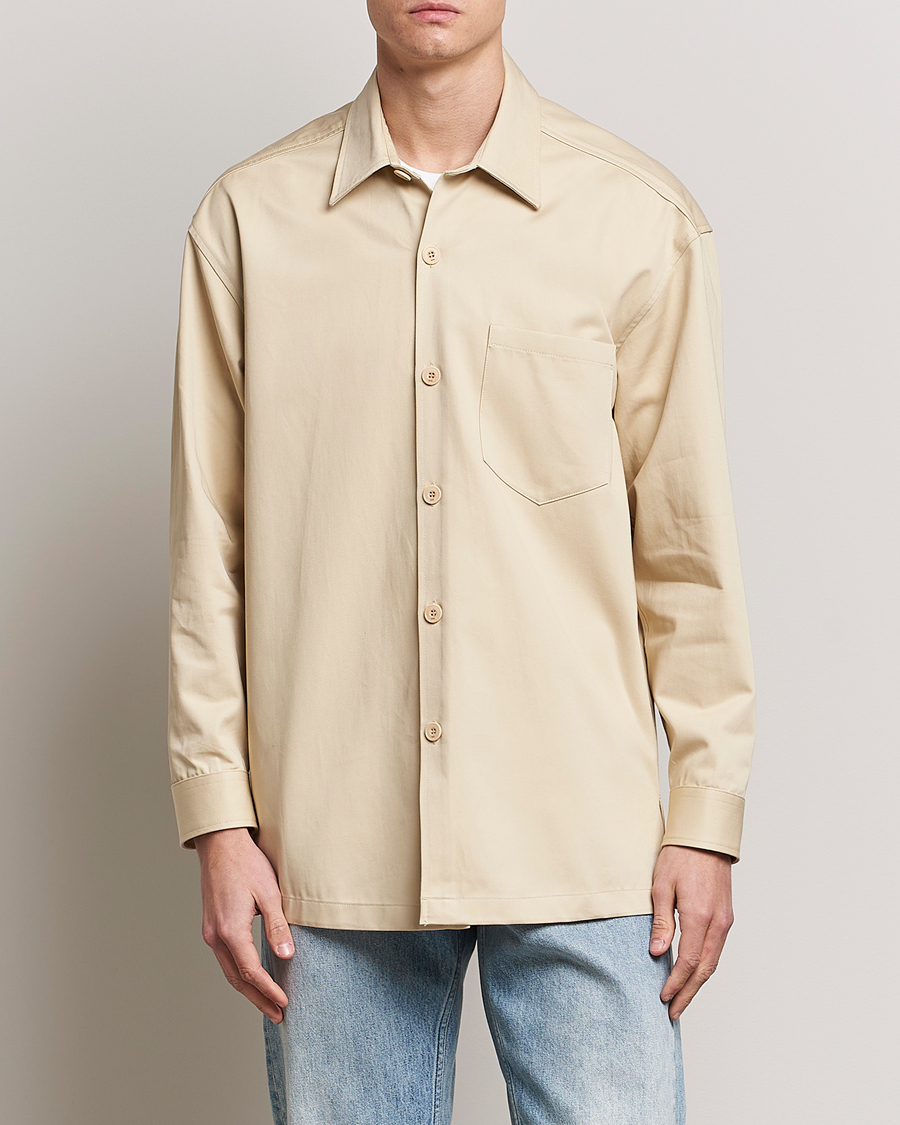 Men | Shirts | AMI | Back Print Overshirt Vanilla