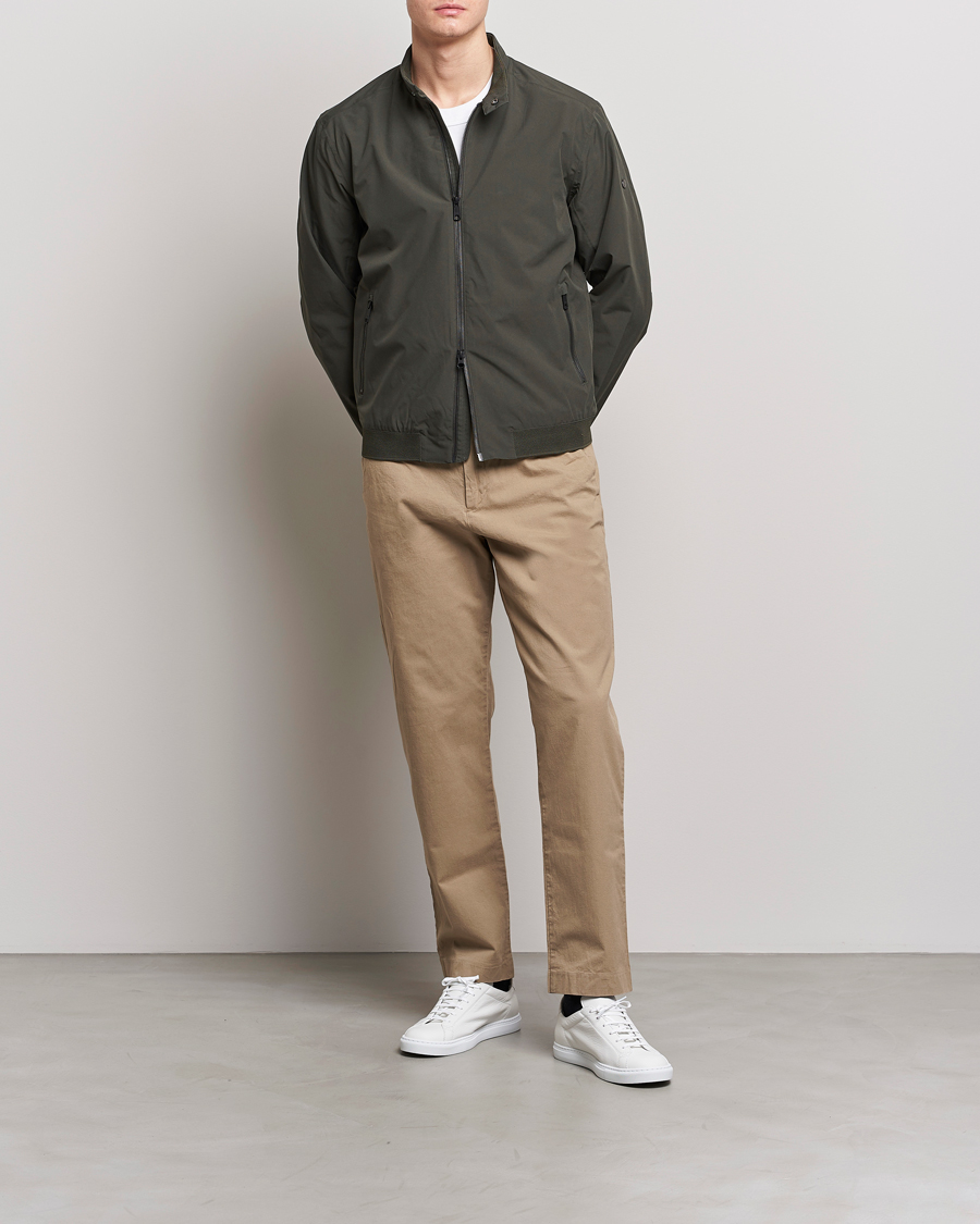 Men | Coats & Jackets | Scandinavian Edition | Plain Waterproof Jacket Dark Olive