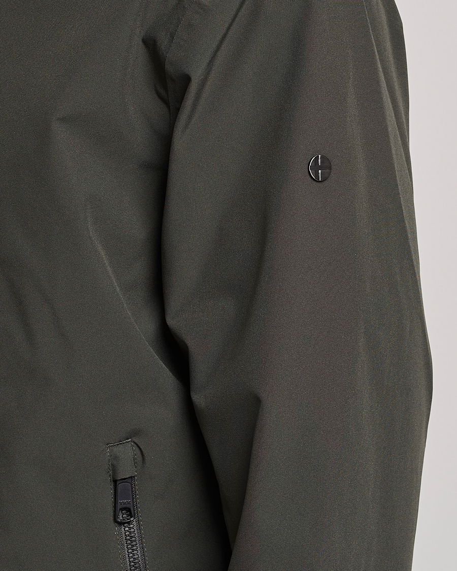 Men | Coats & Jackets | Scandinavian Edition | Plain Waterproof Jacket Dark Olive