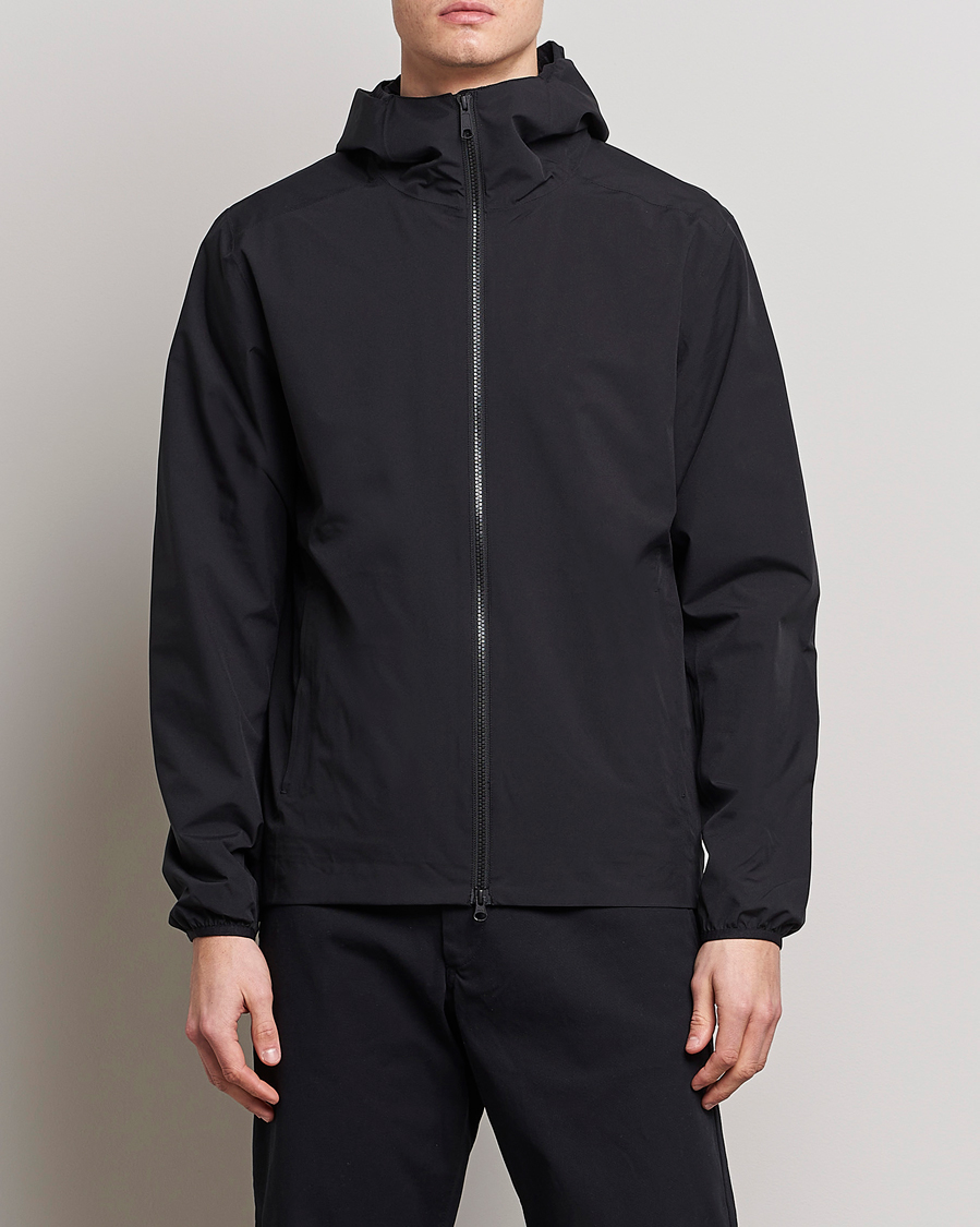 Men | Coats & Jackets | Scandinavian Edition | Hood Waterproof Jacket Onyx