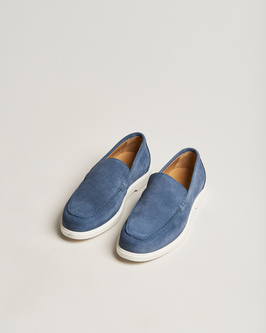 Men | Loafers | Loake Shoemakers | Tuscany Suede Loafer Denim