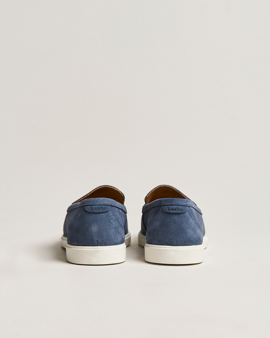 Men | Loafers | Loake Shoemakers | Tuscany Suede Loafer Denim
