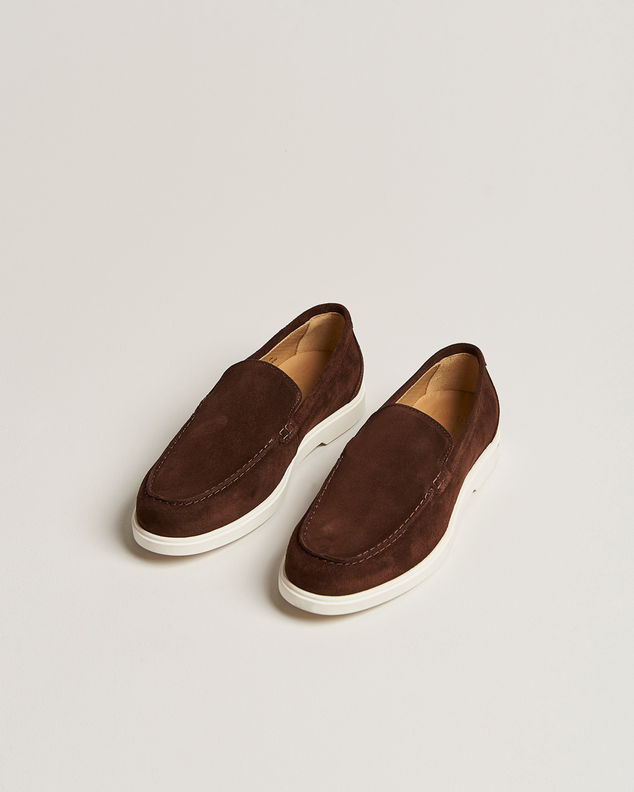 Men | Loafers | Loake Shoemakers | Loake 1880 Tuscany Suede Loafer Chocolate