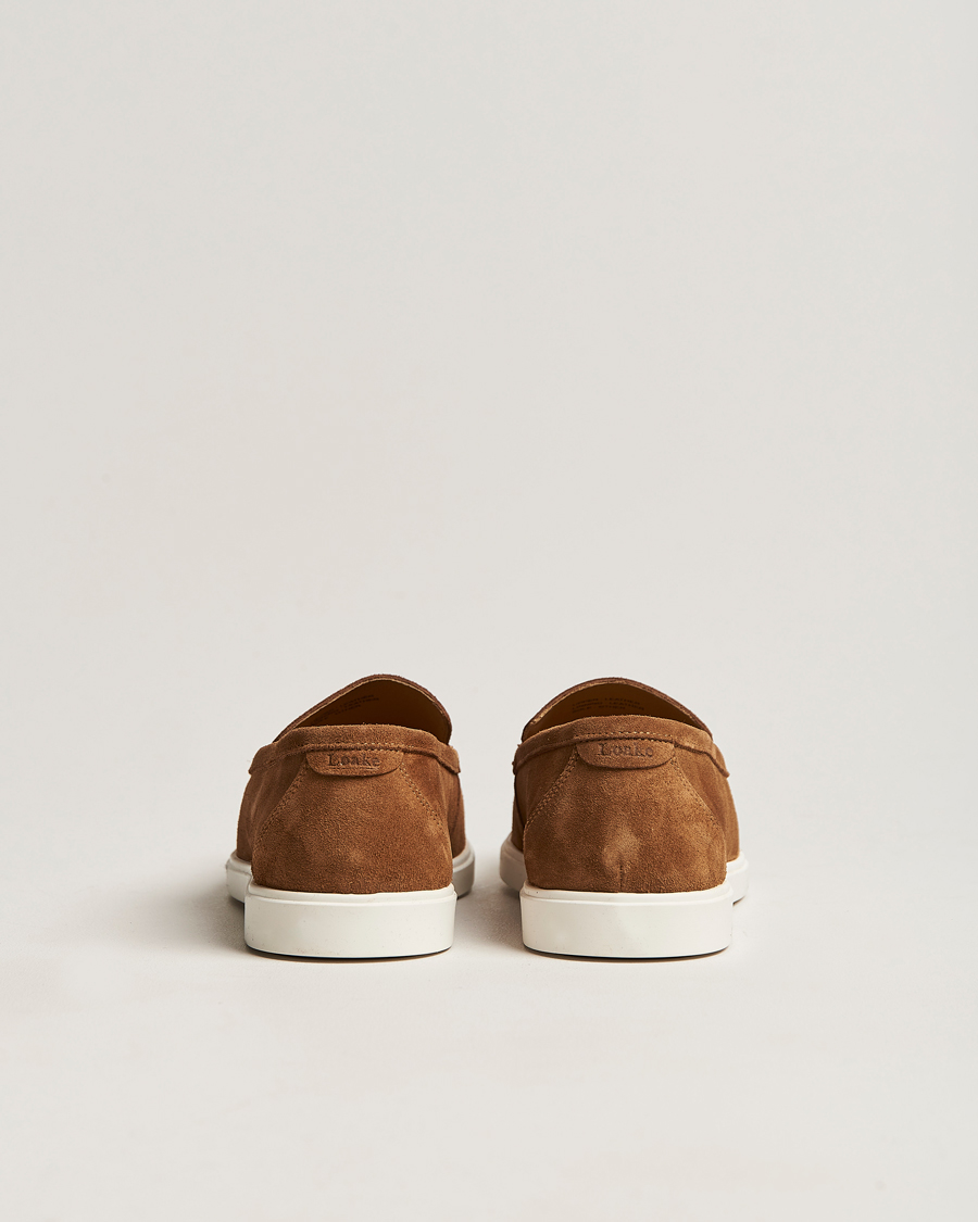 Men | Loafers | Loake Shoemakers | Tuscany Suede Loafer Chestnut