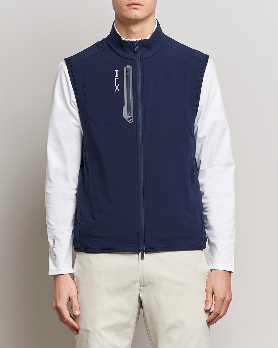 Men | Sweaters & Knitwear | RLX Ralph Lauren | Tech Terry Vest Refined Navy