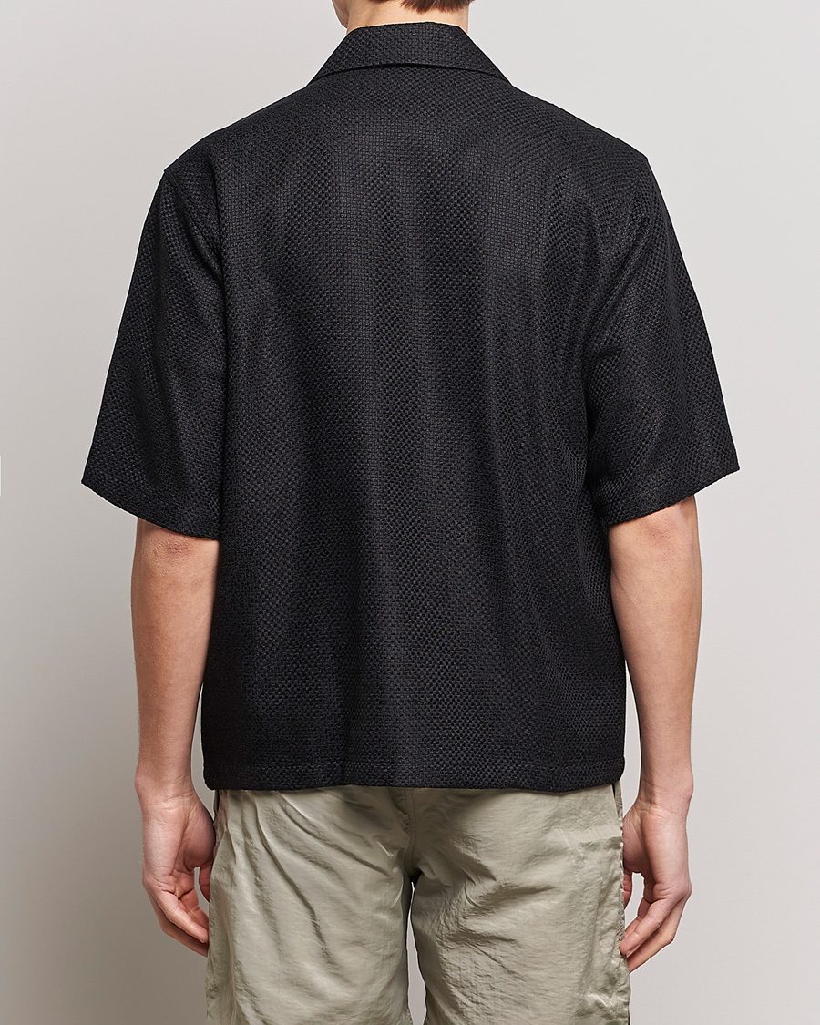 Men | Shirts | Sunflower | Coco Short Sleeve Cabana Shirt Black