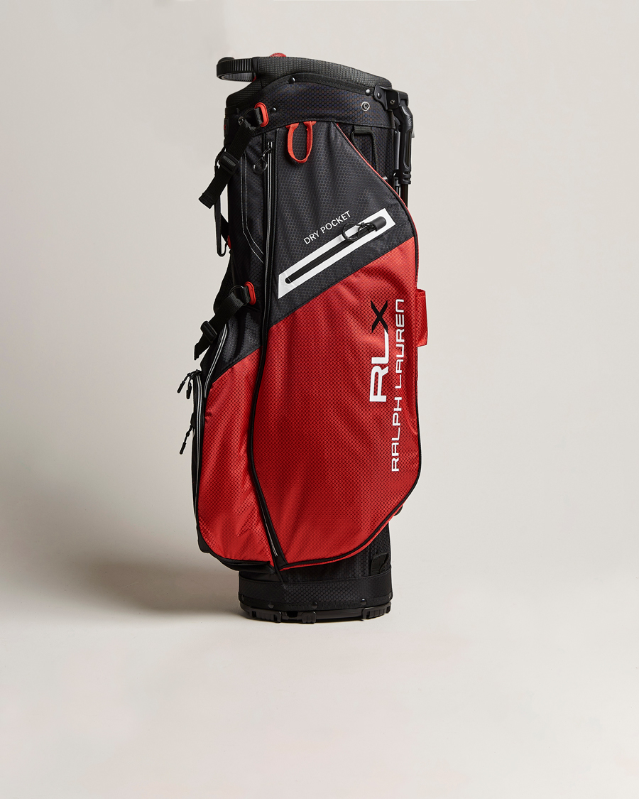 Men | RLX Ralph Lauren Stand Golf Bag Black/Red | RLX Ralph Lauren | Stand Golf Bag Black/Red
