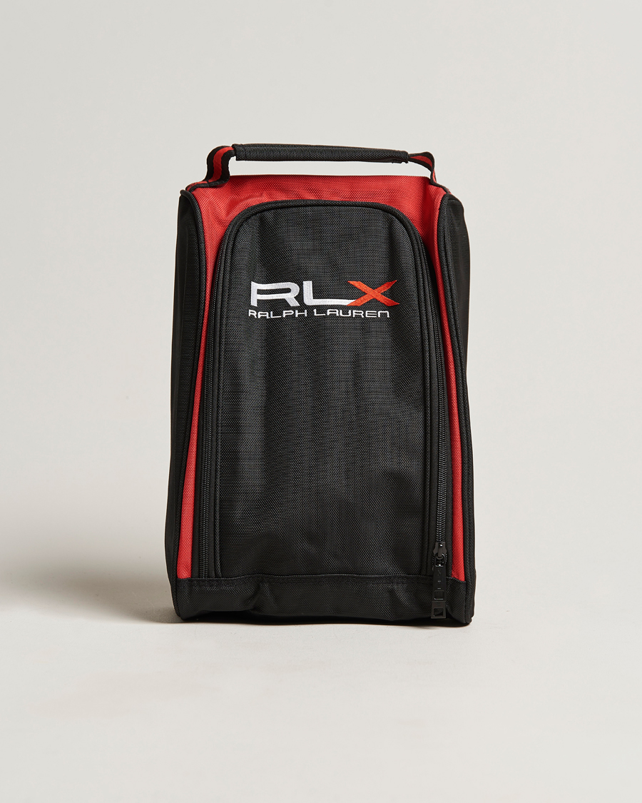 Men | RLX Ralph Lauren Golf Shoe Bag Black/Red | RLX Ralph Lauren | Golf Shoe Bag Black/Red