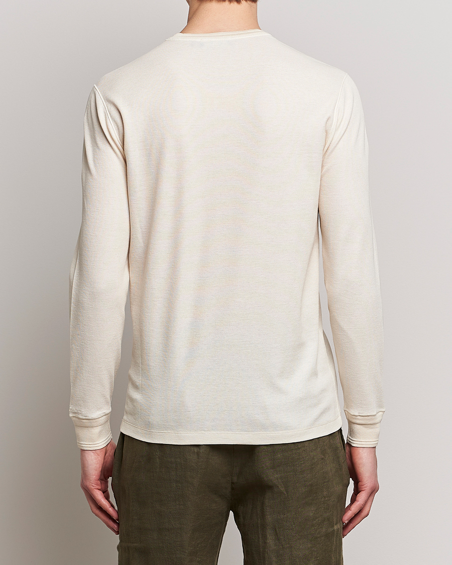 Men | Sweaters & Knitwear | Ralph Lauren Purple Label | Cotton/Silk Henley Cream