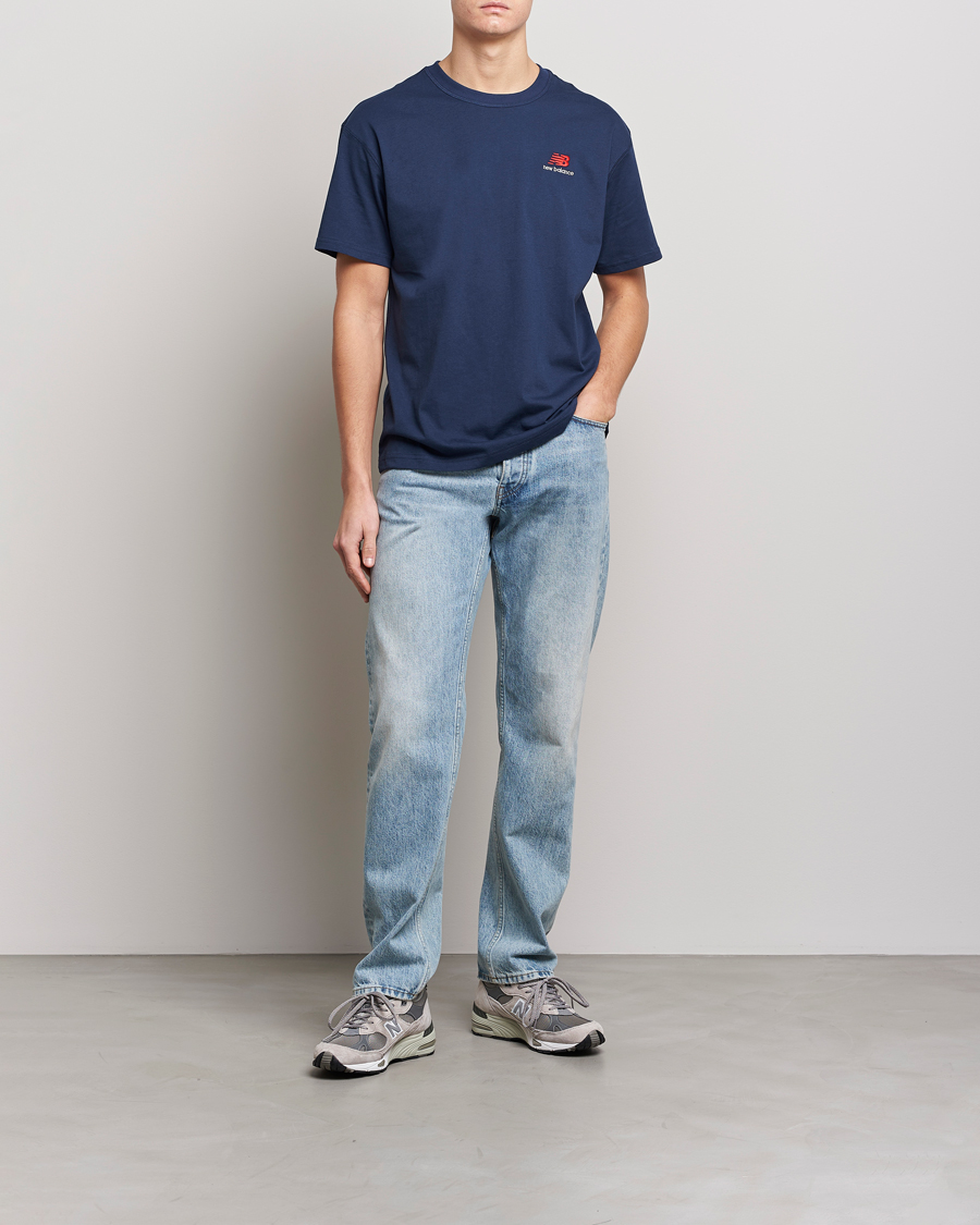 Men | T-Shirts | New Balance | Cotton T-Shirt Natural Indigo