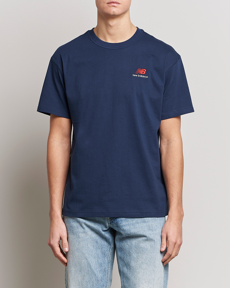 Men | T-Shirts | New Balance | Cotton T-Shirt Natural Indigo