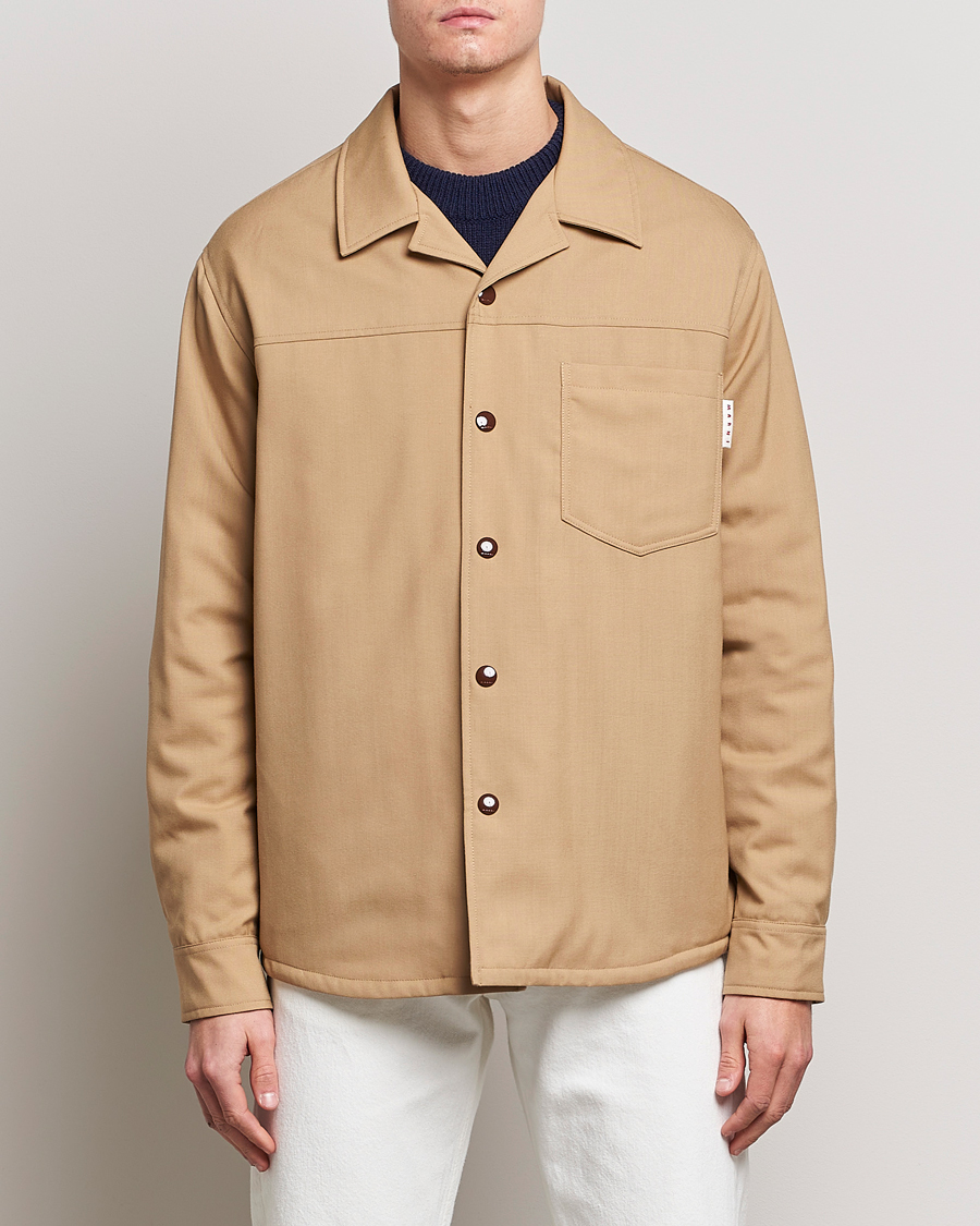 Men | Coats & Jackets | Marni | Virgin Wool Shirt Jacket Dijon