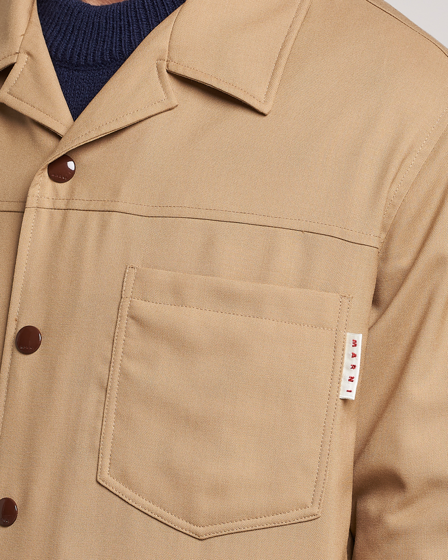 Men | Coats & Jackets | Marni | Virgin Wool Shirt Jacket Dijon