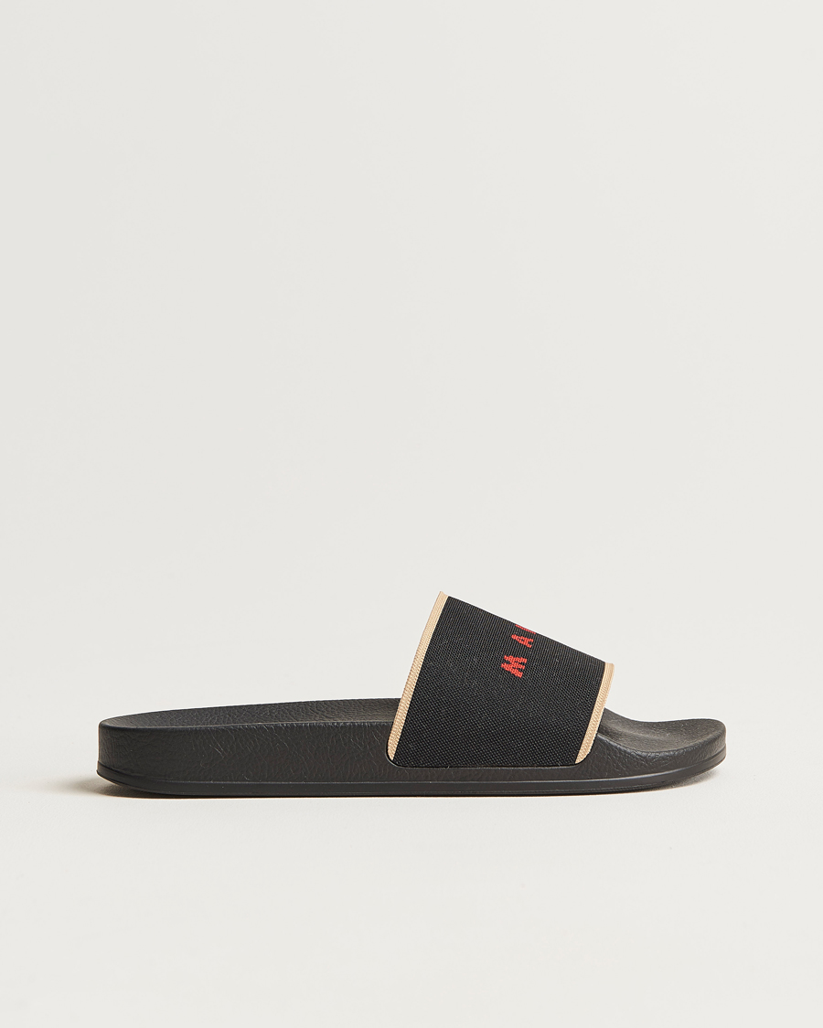 Men | Marni Rubber Slides Black | Marni | Rubber Slides Black