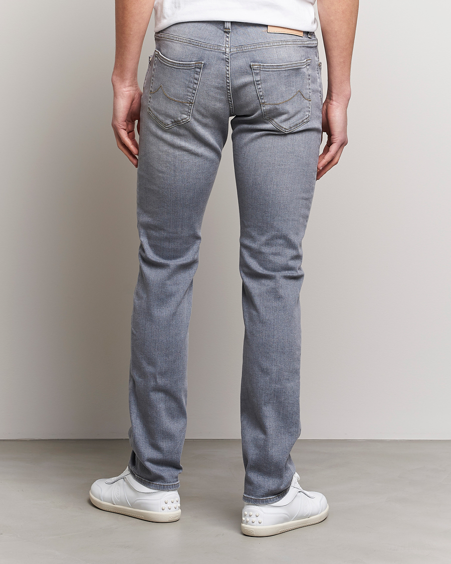 Men | Jeans | Jacob Cohën | Nick Slim Fit Stretch Jeans Light Grey