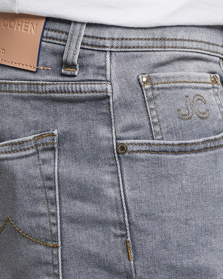 Men | Jeans | Jacob Cohën | Nick Slim Fit Stretch Jeans Light Grey