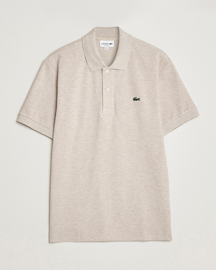Men | Polo Shirts | Lacoste | Original Melange Polo Piké Heather Wicker