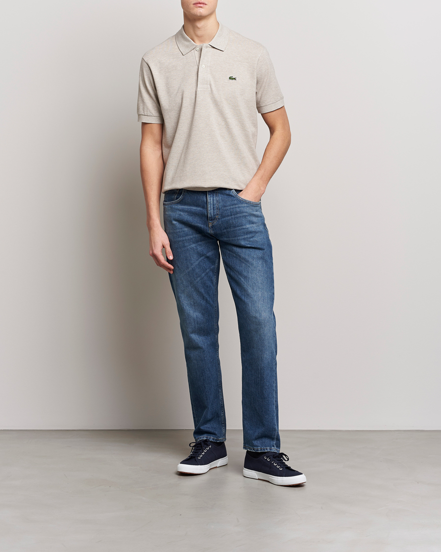 Men | Polo Shirts | Lacoste | Original Melange Polo Piké Heather Wicker