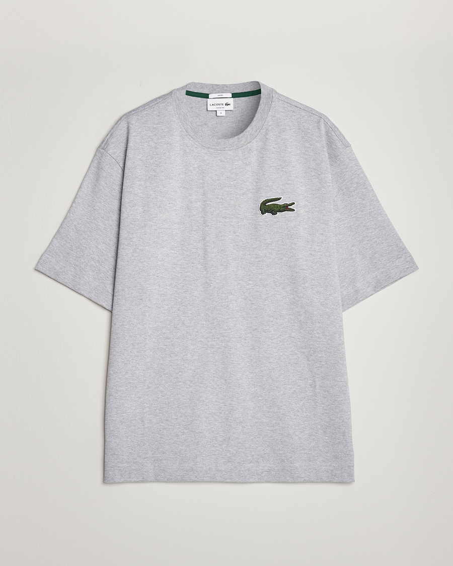 Men | T-Shirts | Lacoste | Loose Fit T-Shirt Silver Chine