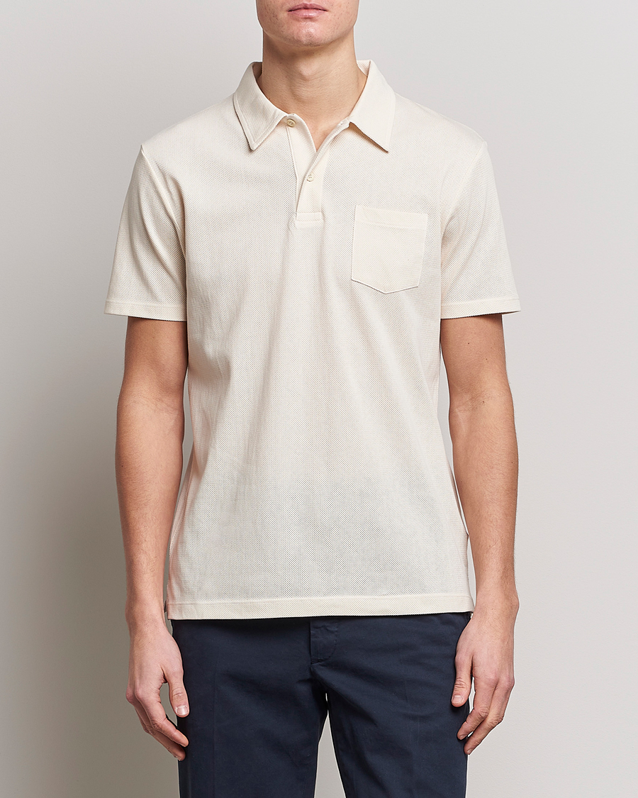 Men | Polo Shirts | Sunspel | Riviera Polo Shirt Undyed