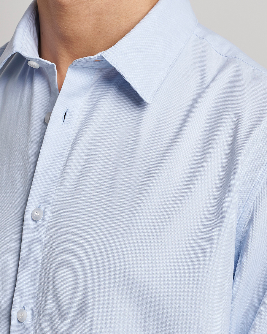 Men | Shirts | Sunspel | Casual Oxford Shirt Light Blue