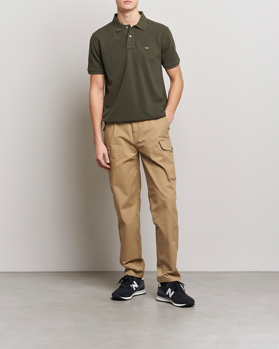 Men | Polo Shirts | Woolrich | Classic American Polo Dark Green