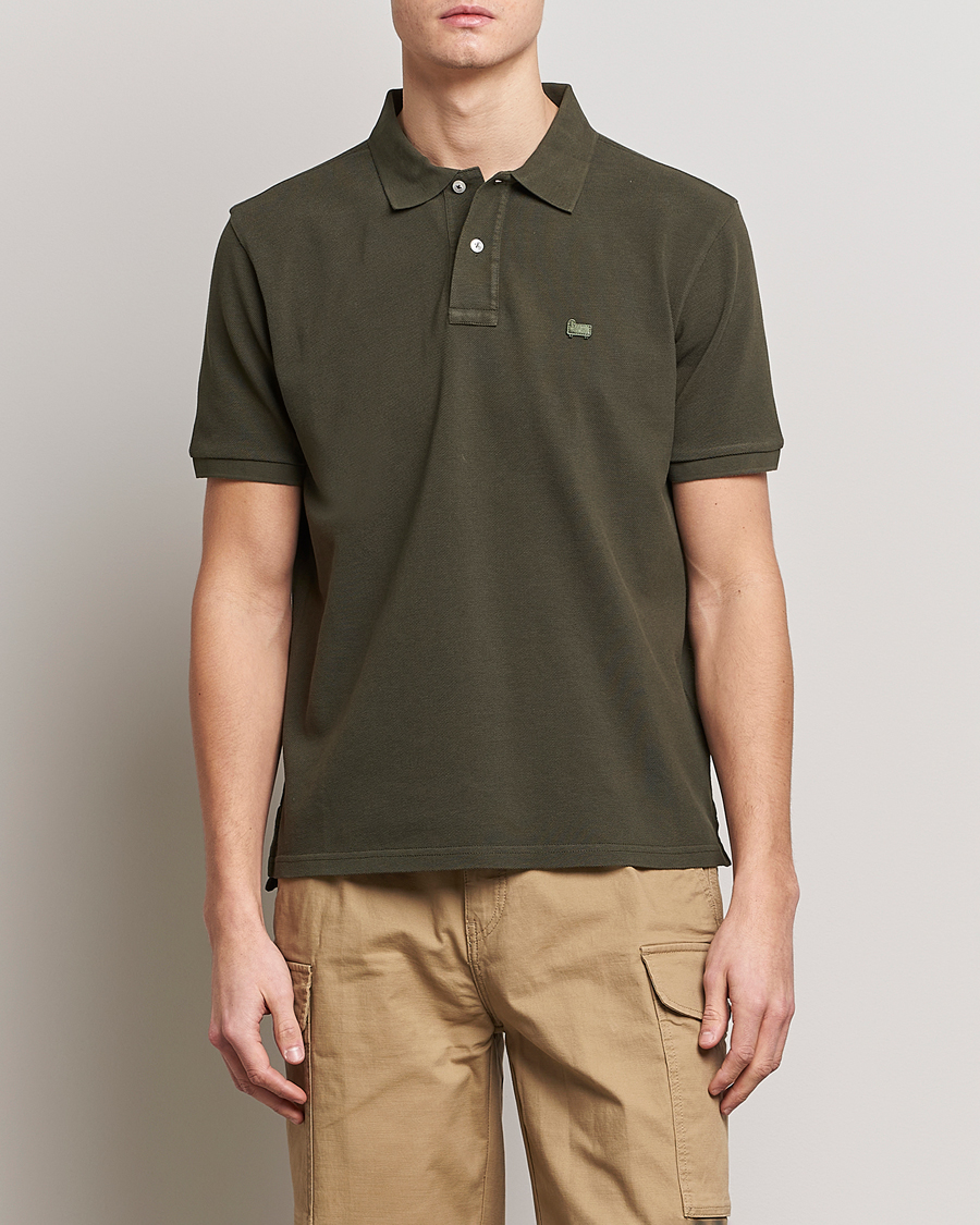 Men | Polo Shirts | Woolrich | Classic American Polo Dark Green