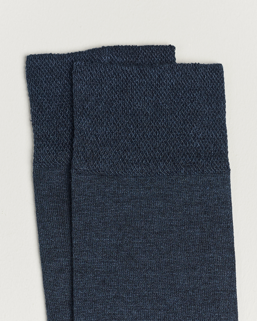 Men | Underwear & Socks | Falke | Sensitive New York Lyocell Socks Navy Melange