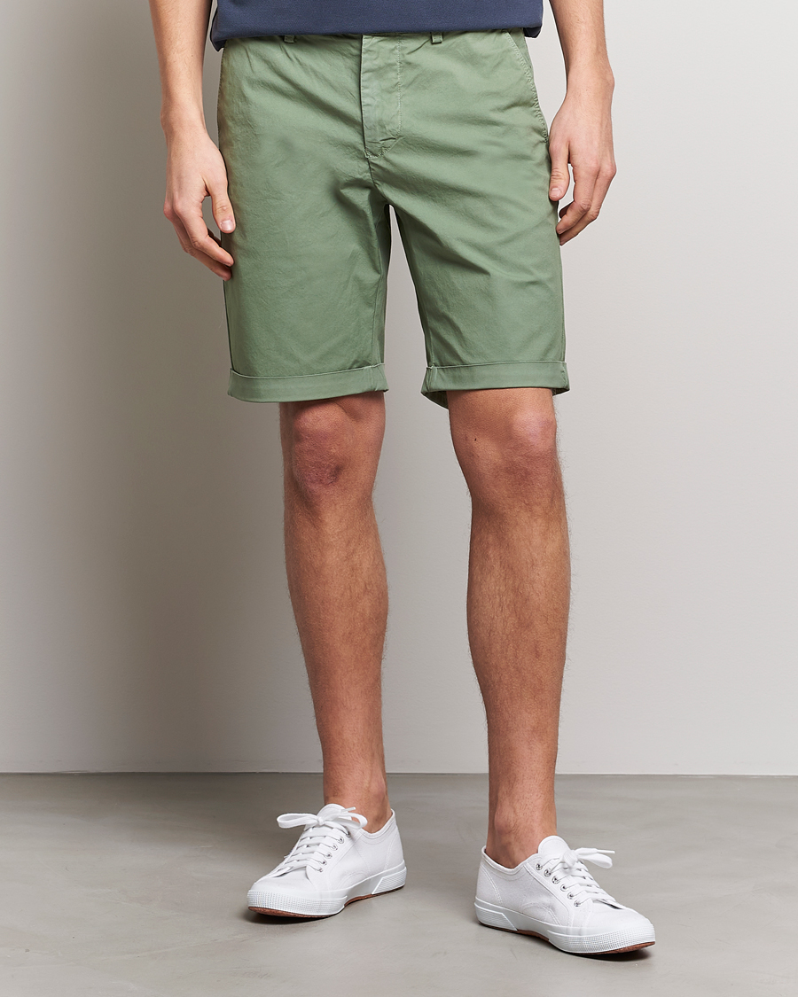 Men | Shorts | GANT | Regular Sunbleached Shorts Calamata Green