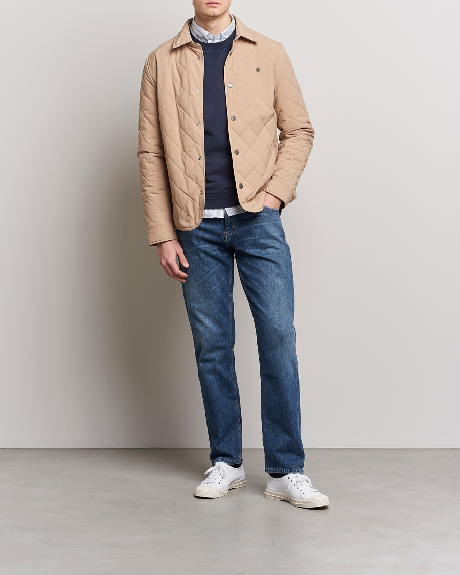 Men | Coats & Jackets | Morris | Dunham Quilted Jacket Beige