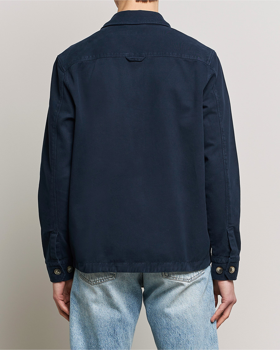 Men | Shirts | Morris | Brayden Zip Overshirt Old Blue
