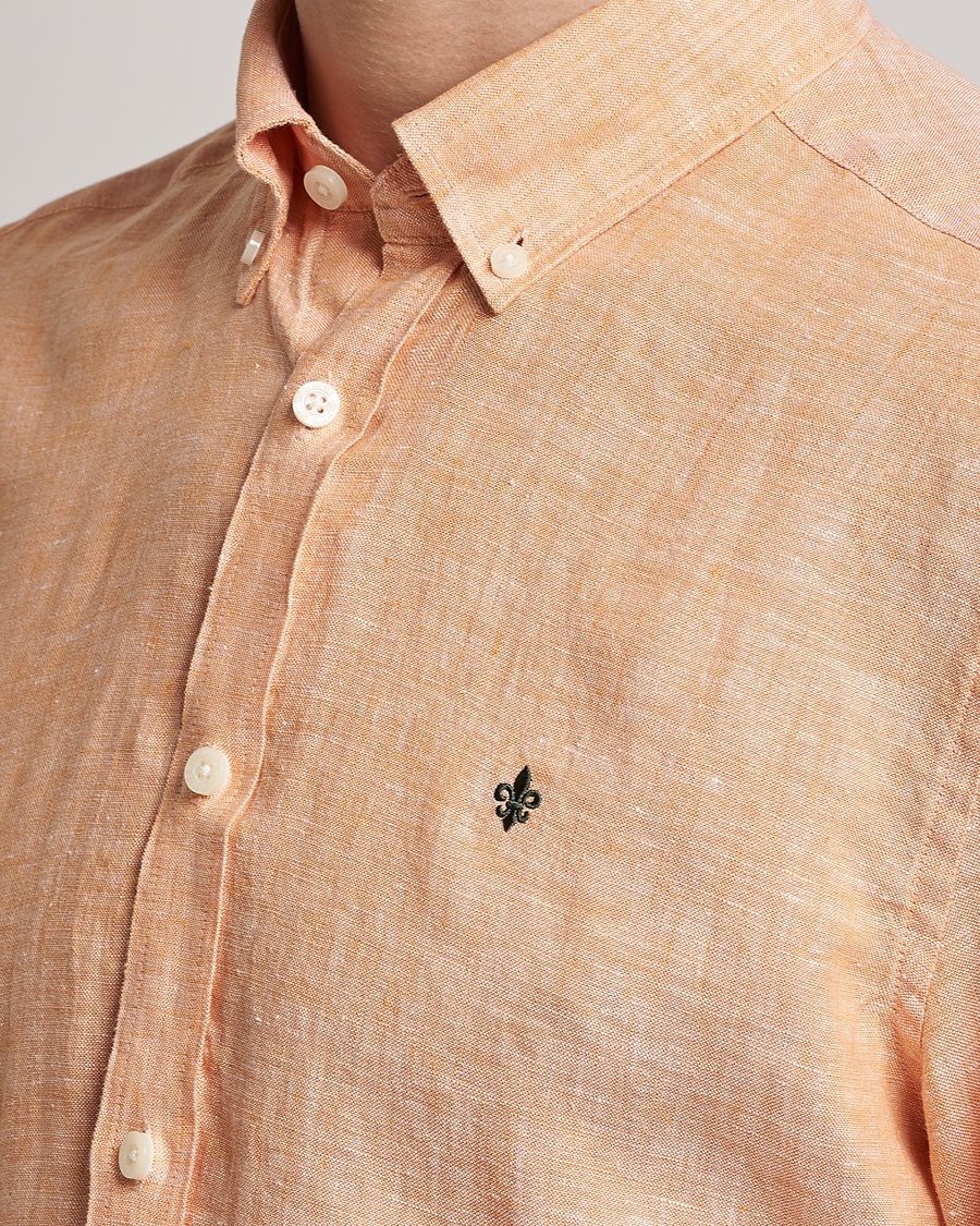 Men | Shirts | Morris | Douglas Linen Button Down Shirt Orange